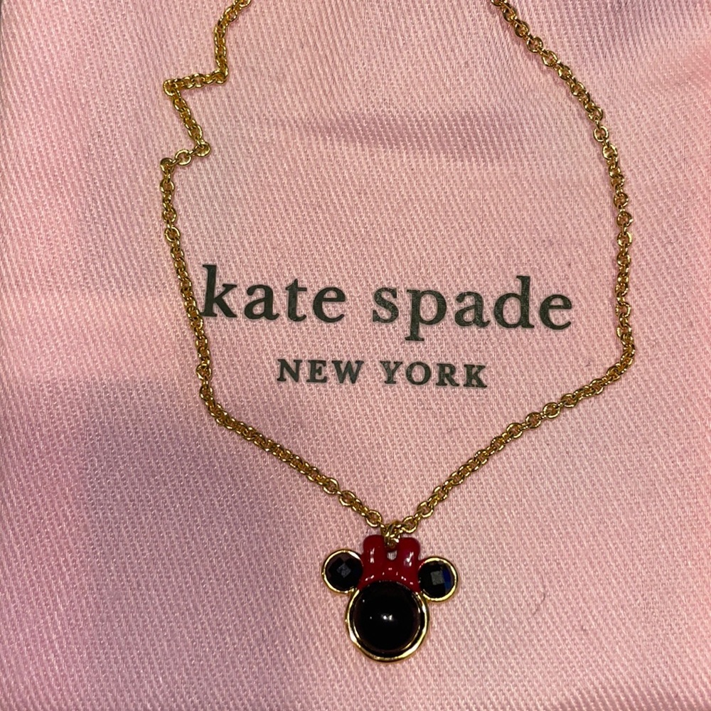 Super cute kate spade Disney Minnie Mouse necklace